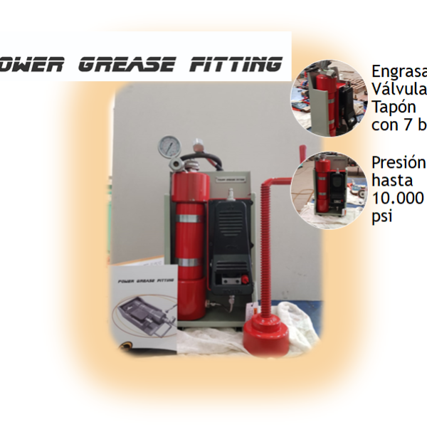 Power Grease Fitting. Fabricación propia de Highest Solutions
